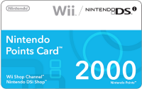 Les Nintendo Points Card incompatibles avec la 3DS