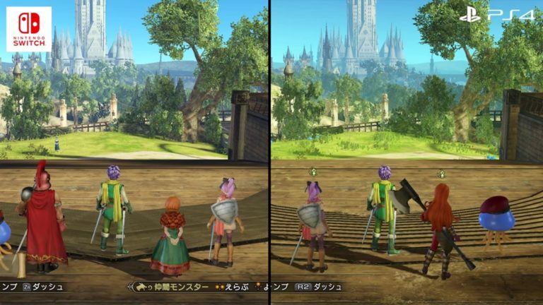 Dragon Quest Heroes II comparaison PS4 PS Vita Switch
