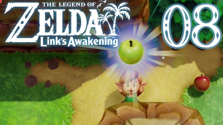 #08  – The Legend of Zelda Link's Awakening – Pommes, livre perché et cimetière