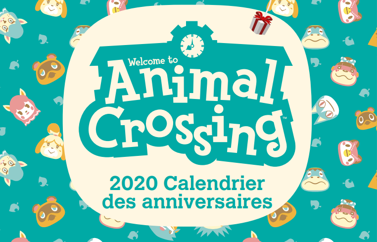 Calendrier des anniversaires Animal Crossing à imprimer