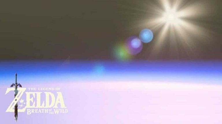 Un joueur s’envole dans l’espace dans The Legend of Zelda: Breath of the Wild