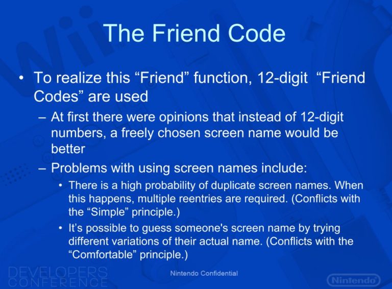 Pourquoi Nintendo continue d’utiliser des Codes Amis plutôt que des identifiants