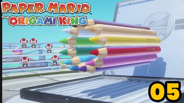 Paper Mario : The Origami King – Crayons de couleurs, fin du serpentin rouge et Bobby #05