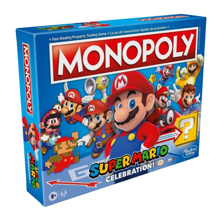 Pour les 35 ans de Mario Hasbro lance un Monopoly et un Jenga spécial Mario