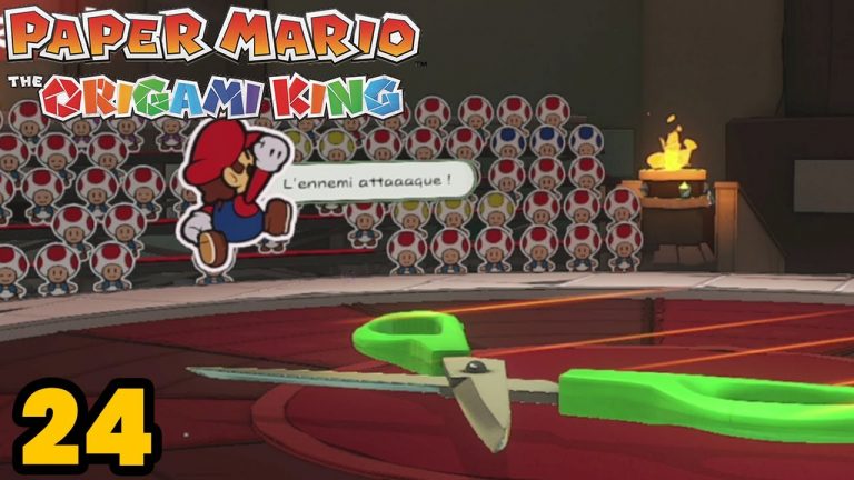 Paper Mario : The Origami King – Serpentin vert, vaisseau de Bowser et cratère Chocho #24