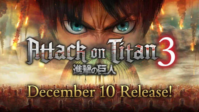 attack-on-titan-3-official Visuel officiel d Attack on Titan 3